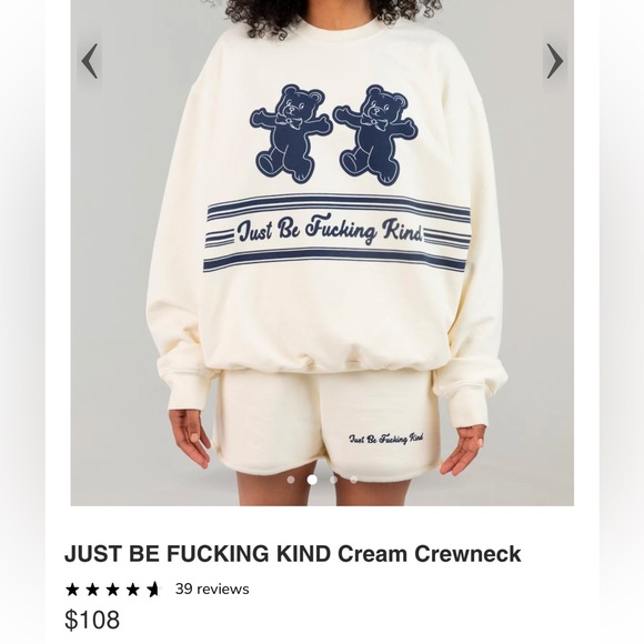 Mayfield Sweatshirt OS Just be Kind - Picture 2 of 6